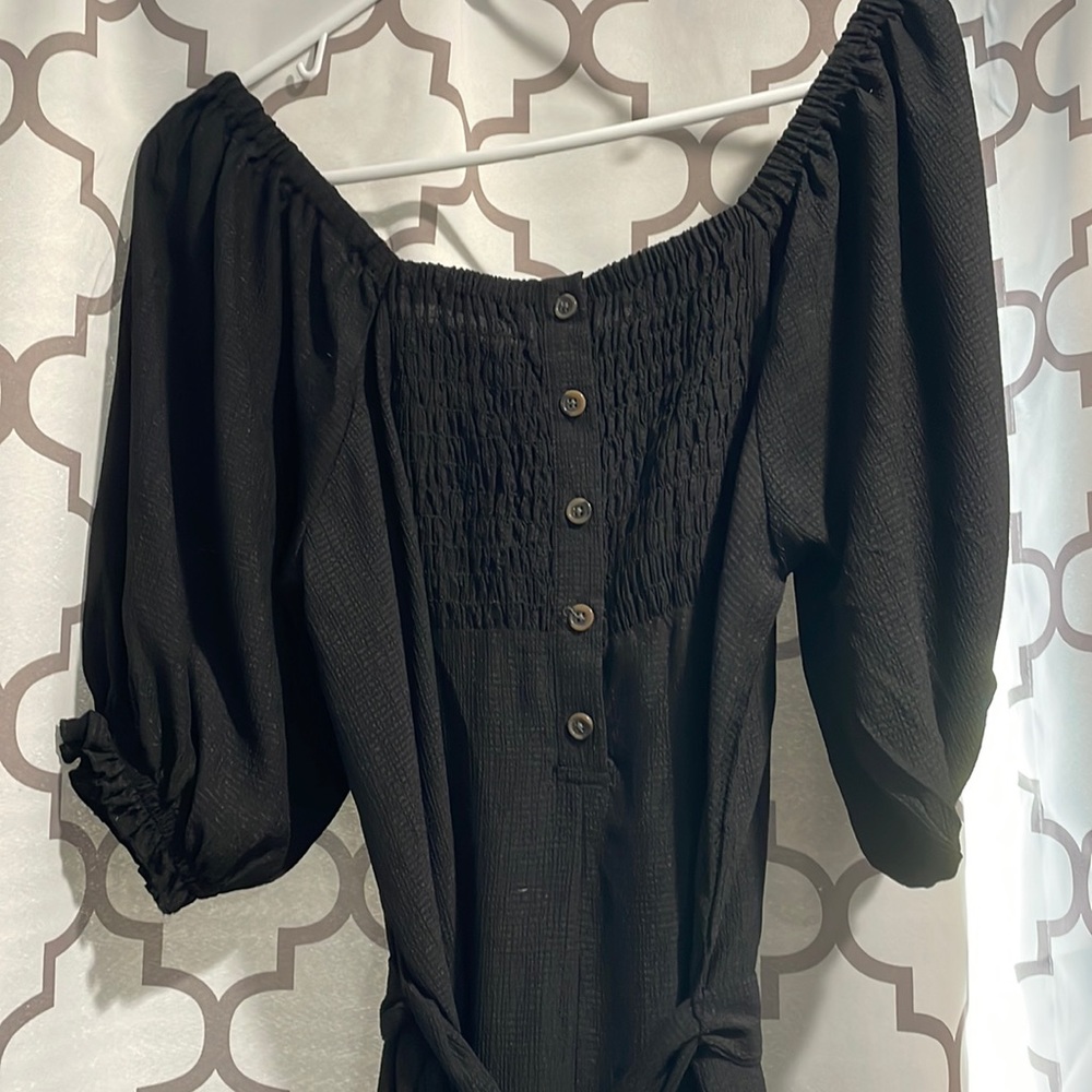 Bobeau Isla Puff Sleeve Jumpsuit